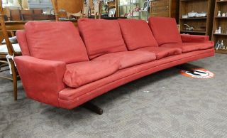 Vintage Eames Mid Century Danish Modern Floating Sofa Couch