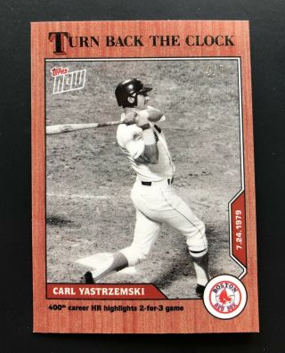 2020 Topps Now Turn Back The Clock 116 Carl Yastrzemski Red Sox Cherry 4/7