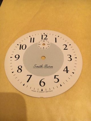 Clock Dial Smiths Alarm / Face X 1 Vintage Old Stock