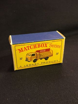 Vintage Matchbox Lesney Coca - Cola Lorry 37 Truck Box Only