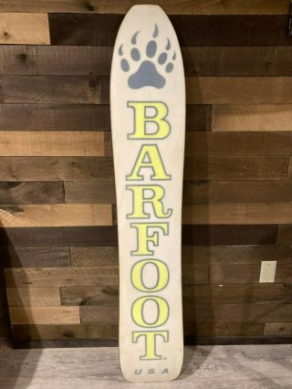 Vintage 1987 Barfoot Twin Tip Freestyle 151 Snowboard - Rare 2