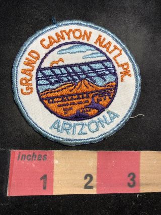 Vintage Round Grand Canyon National Park Arizona Jacket Patch 93ya
