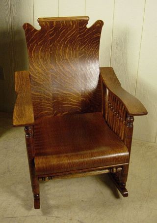 Antique Oak McKinley Rocker / Rocking Chair 2