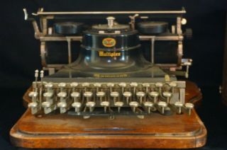Rare Hammond Multiplex Typewriter w/ Wood Case,  Antique Typewriter 1913 3