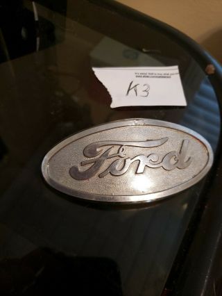 Vintage Ford Script Hood Emblem For Ford 8n Tractor Metal 8n - 16600