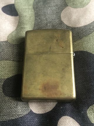1998 Vintage Zippo Lighter Solid Brass - Made in Bradford,  USA 2