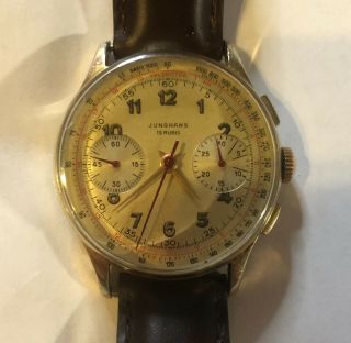Rare Junghans 88 Award Chronograph Cal.  J88 Vintage Watch Meister Telemeter
