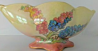 Vintage Royal Winton Lustre ware Rainbow beauty glass Centerpiece Vase 2