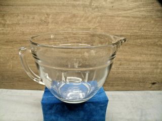 Vtg Anchor Hocking Fire King 8 Cup 2 Quart Clear Glass Measuring Bowl
