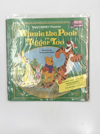 Winnie The Pooh And Tigger Too Walt Disney Records Vintage Storybook Album 3813