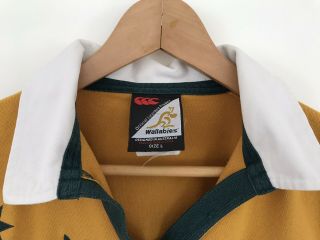 Vintage 90s Wallabies Rugby Union RWC Jersey Shirt Made By Canterbury Sz Large 3