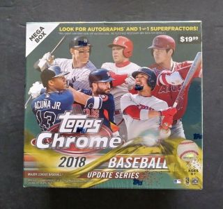 2018 Topps Chrome Update Mega Baseball Box - Soto - Acuna - Gleyber - Etc