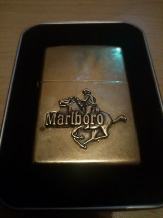 Marlboro Zippo Solid Brass Fully (modified) Zippo
