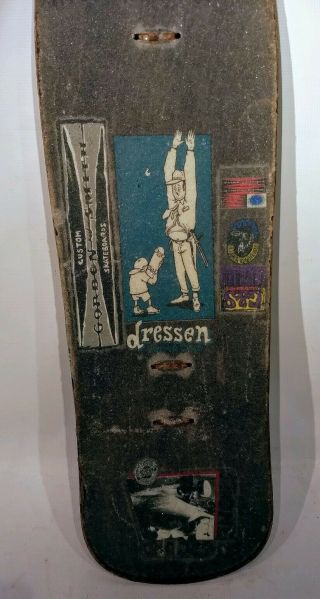 Santa Cruz Deck Eric Dressen 1990 Rare Ever - Slick Skateboard Vtg Stick em ' Up 3