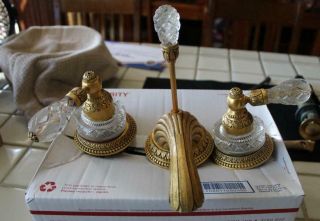 Vtg Sherle Wagner Luxury Style Artistic Gold Plated Spain Bathroom Sink Faucet