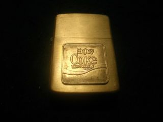 Coke Brass Zippo Lighter