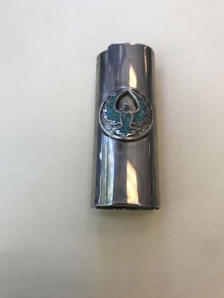 Vintage Silver And Turquoise Eagle Lighter Cover/case For Full Size Bic