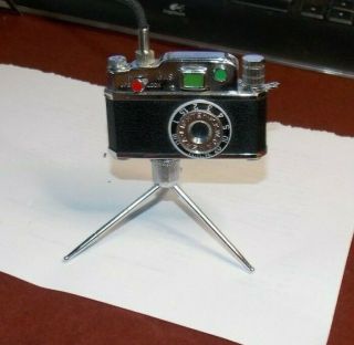Panther Vintage Table Lighter Camera Tripod Release Box & Papers Occupied - Japan
