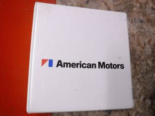 Vintage American Motors Amc Empty 3 Ring Binder