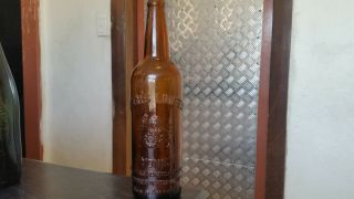 Vintage Square Shoulder Crown Seal Beer Bottle Reschs Ltd