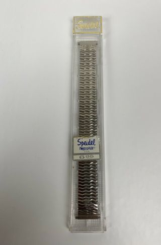 Vintage Stainless Steel Speidel Twist - O - Flex Watch Band 662/ss