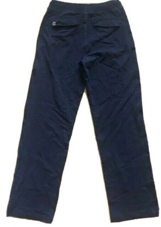 Lululemon Mens Vintage Sweat Pants Navy Blue Size L Flap Back Pockets Gym Jog