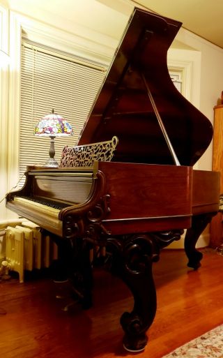 Antique Art Case Rosewood Grand Piano,  William Knabe,  6 