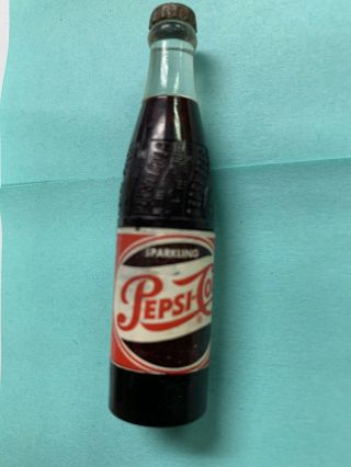 Vintage Pepsi Cigarette Lighter Usa Kem Inc Detroit Michigan Mini Soda Bottle