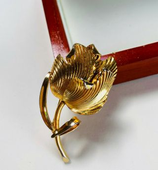 Vintage Jewellery Signed Grosse 1967 (dior) Rose/flower Brooch/pin
