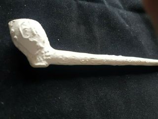 Mega Rare 17th Cent Lovers Clay Pipe Man And Woman Head Deco 1690c Dug On Thames