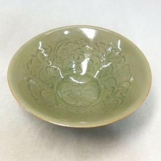 C574: Chinese Tea Bowl Of Old Blue Porcelain With Appropriate Tone And Pattern