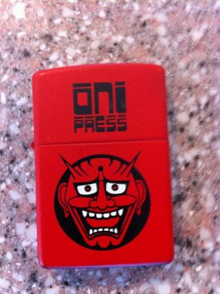 Zippo Oni Press Red Devil Lighter Xiv