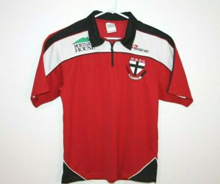 St Kilda Saints Vintage Piping Hot Afl Polo Shirt Size Men 