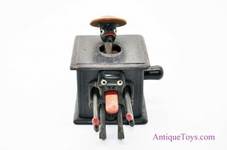Antique Kobe Toys Mechanical Shaman Wooden Figure Toy “Meiji Period” Japan 2