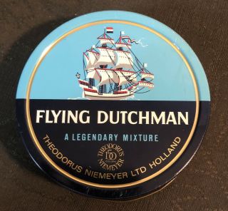 Vintage Flying Dutchman Tobacco 2 Oz Tin With Contents Still Inside