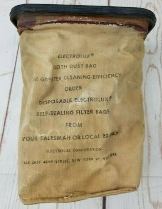 Vintage Electrolux Vacuum Cloth Dust Bag Replacement For Models E,  F & G