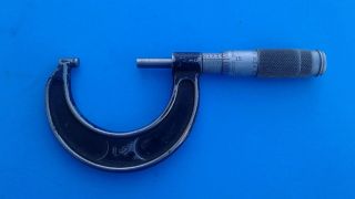 Vintage - Machinist Toolmaker Brown & Sharpe 1 - 2 " Micrometer Tool