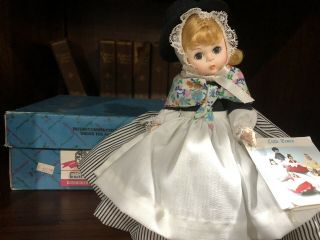 Vintage Madame Alexander International Doll 8 " Great Britain 558 W/ Box,  Tag