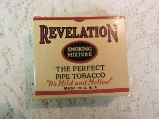 Vintage Philip Morris Revelation Smoking Mixture Pipe Tobacco Box Empty Display