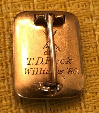 Antique 1880 10k Gold Alpha Delta Phi Fraternity Pin 3.  5 Grams Established 1832 3