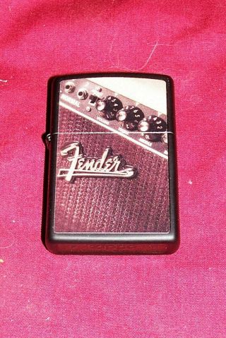 Zippo Fender Electric Guitar Amp Amplifier Cigarette Lighter Rock And Roll Music
