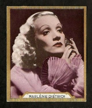 Very Rare Marlene Dietrich Card Ross Vintage 1930s Photo Cigarettes Albert