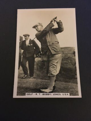 Golf Bobby Jones - Senior Service Sporting Events & Stars 19 - Cond Vg - Ex