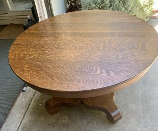 Antique 1920’s Solid Oak Dining Table 2