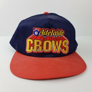 Afl Adelaide Crows Hat Cap Vintage 1990s