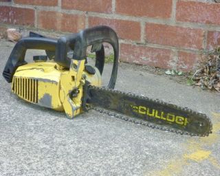 Mcculloch Power Mac 320 Vintage Chainsaw Two Stroke Old Engine Motor Lawnmower