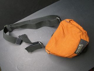 I1 Quick Shot Orange Camera Bag Small Vintage 7  Tapering To 4