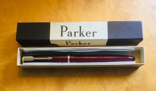 Vintage Boxed Parker 14ct Nib Fountain Pen