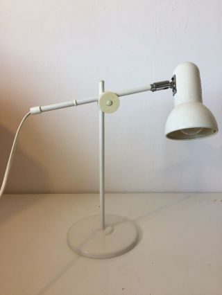 Vintage Retro Angle Poise Anglepoise Lamp White 80s Industrial