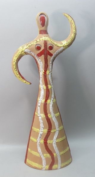 Huge & Rare 26 " Mid - Century Raymor Italy Art Pottery Sculpture C.  1960s